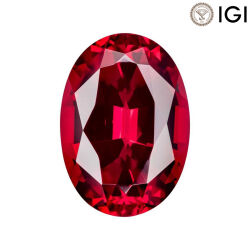 0.28 Carat Oval Cut Lab-Created Ruby - Silveroni