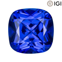 0.86 Carat Cushion Cut Lab-Created Blue Sapphire - Silveroni