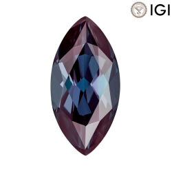 0.90 Carat Marquise Cut Lab-Created Alexandrite - Silveroni