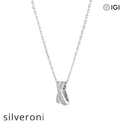 0.143 Carat Lab Grown Diamond Pavé Pendant Necklace - 2