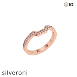 0.16 Carat Lab Grown Diamond Pavé Stackable Ring - Silveroni