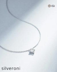 0.16 Carat Princess Cut Diamond Pendant - 6