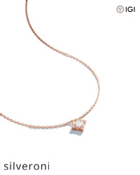0.16 Carat Princess Cut Lab Grown Diamond Pendant - 4