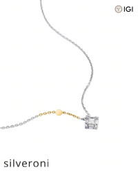 0.16 Carat Princess Cut Lab Grown Diamond Pendant - 5