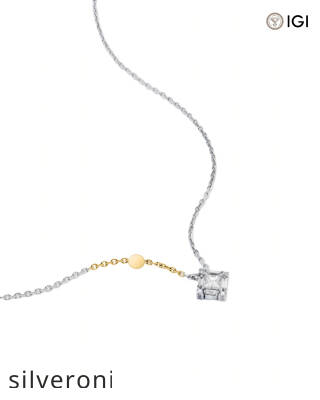 0.16 Carat Princess Cut Lab Grown Diamond Pendant - 5