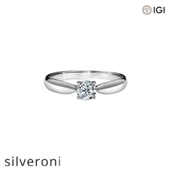 0.18 Carat Round Brilliant Lab Grown Diamond Engagement Ring - Silveroni