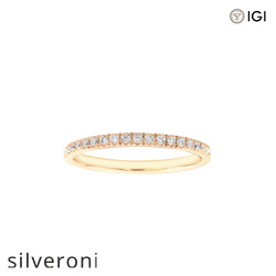 0.21 Carat Lab Grown Diamond Pavé Ring - Silveroni