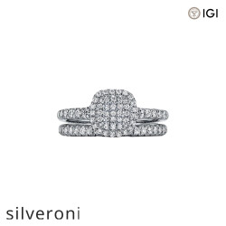 0.24 Carat Cushion-Cut Lab Grown Yellow Diamond Halo Engagement Ring in Platinum - 2