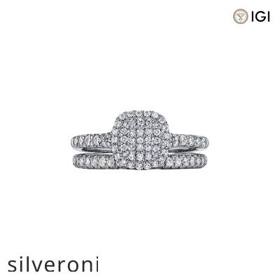 0.24 Carat Cushion-Cut Lab Grown Yellow Diamond Halo Engagement Ring in Platinum - 2