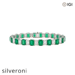 0.29 Carat Radiant Cut Lab Grown Diamond Tennis Bracelet - Silveroni