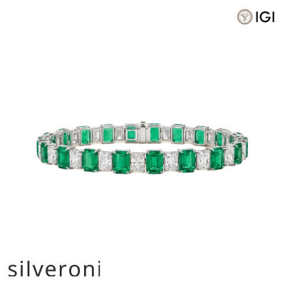 0.29 Carat Radiant Cut Lab Grown Diamond Tennis Bracelet - 1