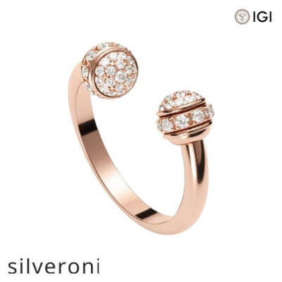 0.34 Carat Lab Grown Diamond Open Ring in 18K Rose Gold - 2