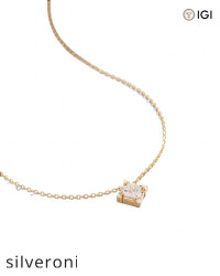 0.35 Carat Princess Cut Lab Grown Diamond Pendant - 2