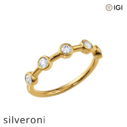 0.35 Carat Round Lab Grown Diamond Ring - Silveroni
