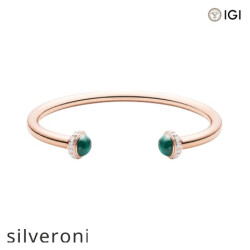 0.38 Carat Round Lab Grown Diamond Open Bangle Bracelet - 2