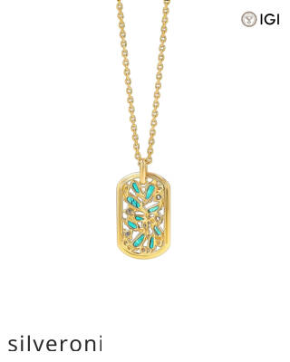 0.40 Carat Round VS Clarity Lab Grown Diamond Dog Tag Pendant - 3