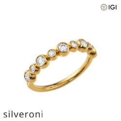 0.43 Carat Round Lab Grown Diamond Ring - Silveroni