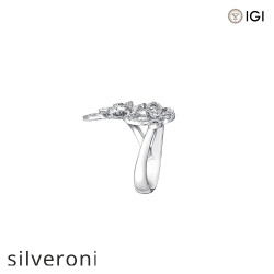 0.45 Carat Triple Butterfly Silhouette Lab Grown Diamond Ring - 2