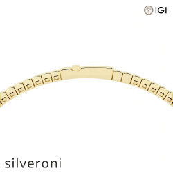0.50 Carat Round Lab Grown Diamond Flex Bangle Bracelet in 14K Yellow Gold - 3