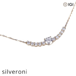 0.50 Carat Round Lab Grown Diamond Necklace in 10K, 14K, 18K Gold - 2
