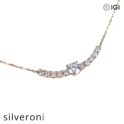 0.50 Carat Round Lab Grown Diamond Necklace in 10K, 14K, 18K Gold - 3