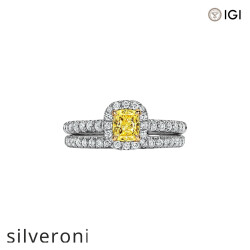 0.53 Carat Cushion Cut Lab Grown Diamond Halo Engagement Ring - 4