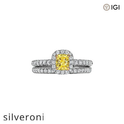 0.53 Carat Cushion Cut Lab Grown Diamond Halo Engagement Ring - 4