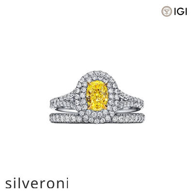 0.55 Carat Oval Lab Grown Diamond Double Halo Engagement Ring in Platinum - 4