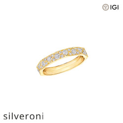 0.69 Carat Lab Grown Diamond Band in Rose Gold - Silveroni