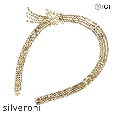 0.70 Carat Marquise Lab Grown Diamond Gold Necklace - 3