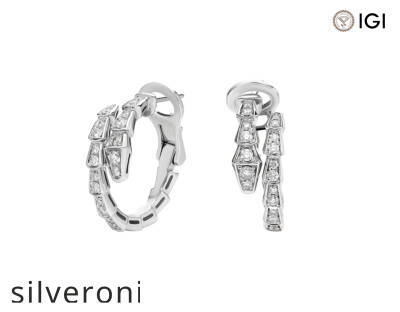 0.75 Carat Emerald Cut Lab Grown Diamond Hoop Earrings - 1
