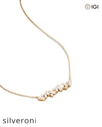 0.77 Carat Baguette and Round Lab Grown Diamond Bar Pendant - 2