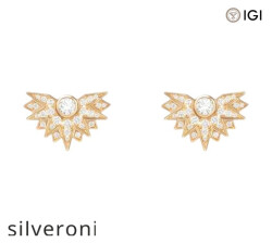 0.97 Carat Lab Grown Diamond Rose Gold Earrings - 2