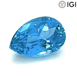 1.71 Carat Pear Cut Lab-Created Paraiba Teal Spinel - Silveroni