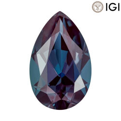 1.75 Carat Pear Cut Lab-Created Alexandrite - Silveroni