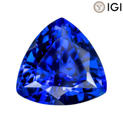 1.80 Carat Trilliant Cut Lab-Created Blue Sapphire - Silveroni