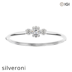 1.00 Carat D Color Marquise Lab Grown Diamond Bracelet - Silveroni