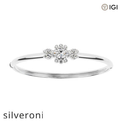 1.00 Carat D Color Marquise Lab Grown Diamond Bracelet - 1