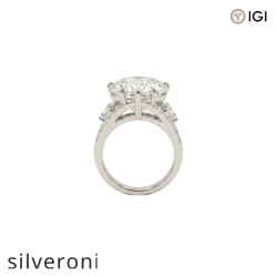 10.03 Carat Heart Cut Lab Grown Diamond Platinum Ring - 3