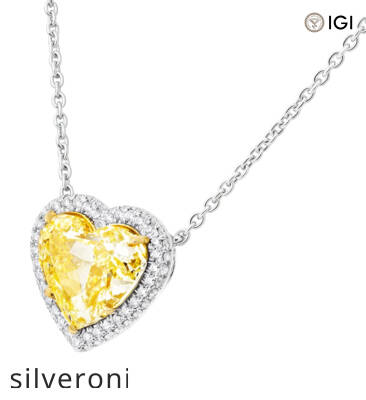 10.14 Carat Heart Cut Lab Grown Diamond Pendant Necklace - 2