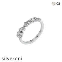 1.03 Carat Radiant Lab Grown Diamond Demi Ring - Silveroni