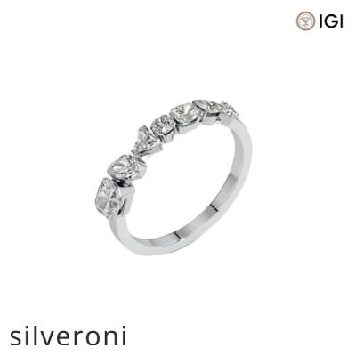 1.03 Carat Radiant Lab Grown Diamond Demi Ring - 1