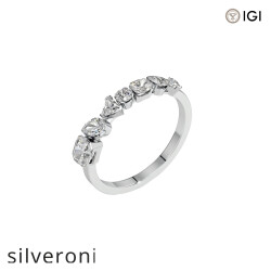 1.03 Carat Radiant Lab Grown Diamond Demi Ring - 2