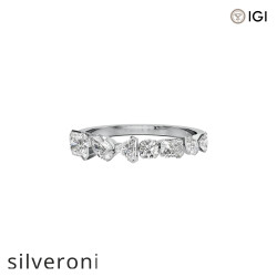 1.03 Carat Radiant Lab Grown Diamond Demi Ring - 3