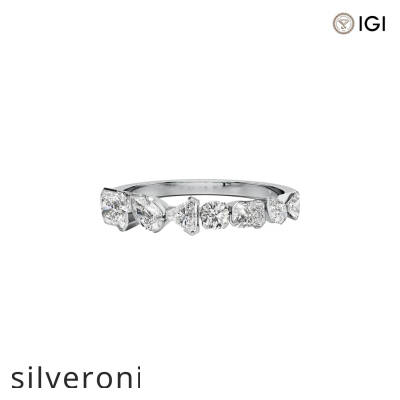 1.03 Carat Radiant Lab Grown Diamond Demi Ring - 3