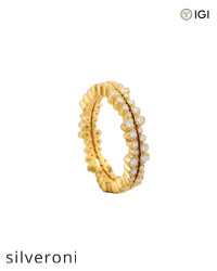 1.05 Carat Round VS Clarity Lab Grown Diamond Ivy Eternity Ring Jacket - Silveroni