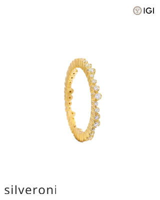 1.05 Carat Round VS Clarity Lab Grown Diamond Ivy Eternity Ring Jacket - 2