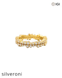 1.05 Carat Round VS Clarity Lab Grown Diamond Ivy Eternity Ring Jacket - 3