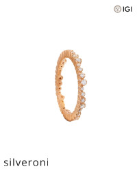 1.05 Carat Round VS Clarity Lab Grown Diamond Ivy Eternity Ring Jacket - 5