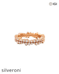 1.05 Carat Round VS Clarity Lab Grown Diamond Ivy Eternity Ring Jacket - 6